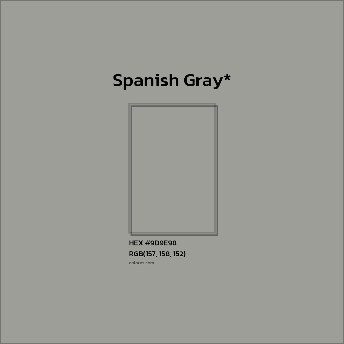 HEX #9D9E98 Color Name, Color Code, Palettes, Similar Paints, Images