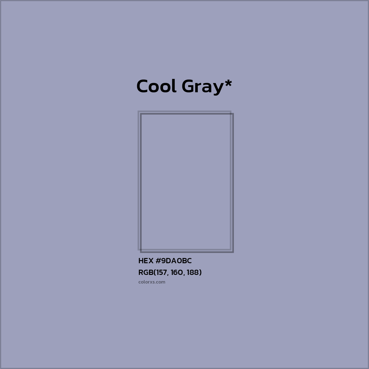 HEX #9DA0BC Color Name, Color Code, Palettes, Similar Paints, Images