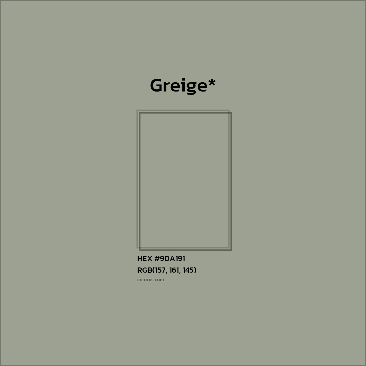 HEX #9DA191 Color Name, Color Code, Palettes, Similar Paints, Images