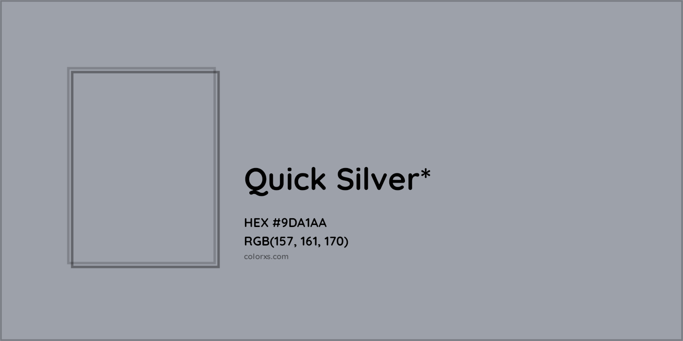 HEX #9DA1AA Color Name, Color Code, Palettes, Similar Paints, Images