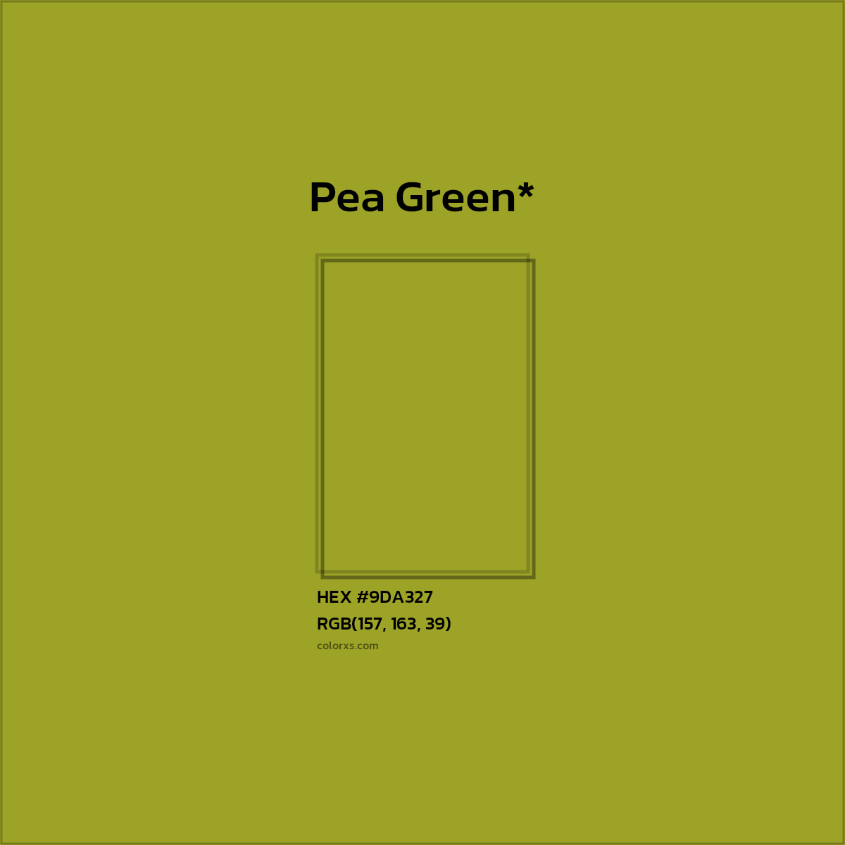 HEX #9DA327 Color Name, Color Code, Palettes, Similar Paints, Images