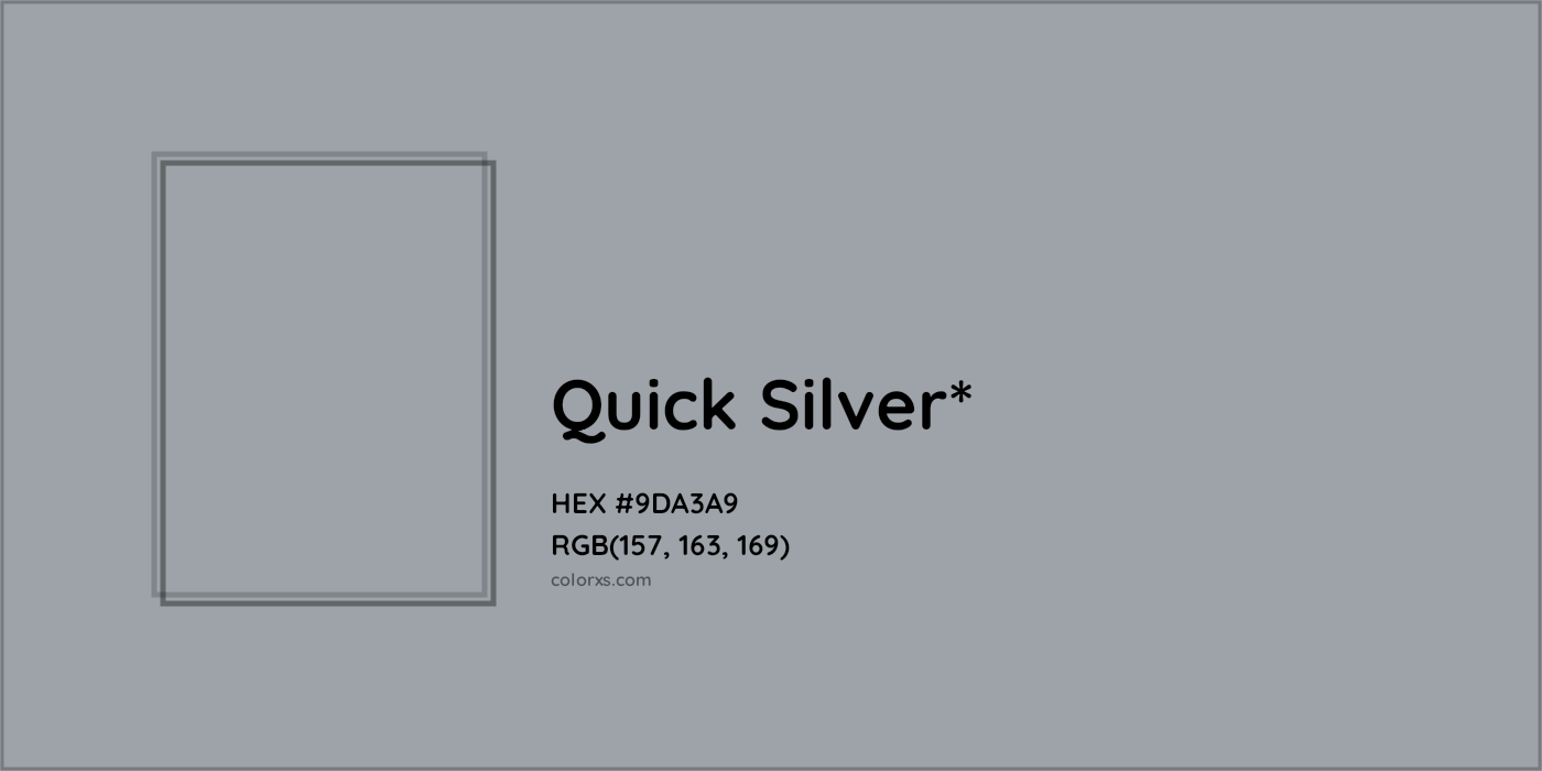HEX #9DA3A9 Color Name, Color Code, Palettes, Similar Paints, Images