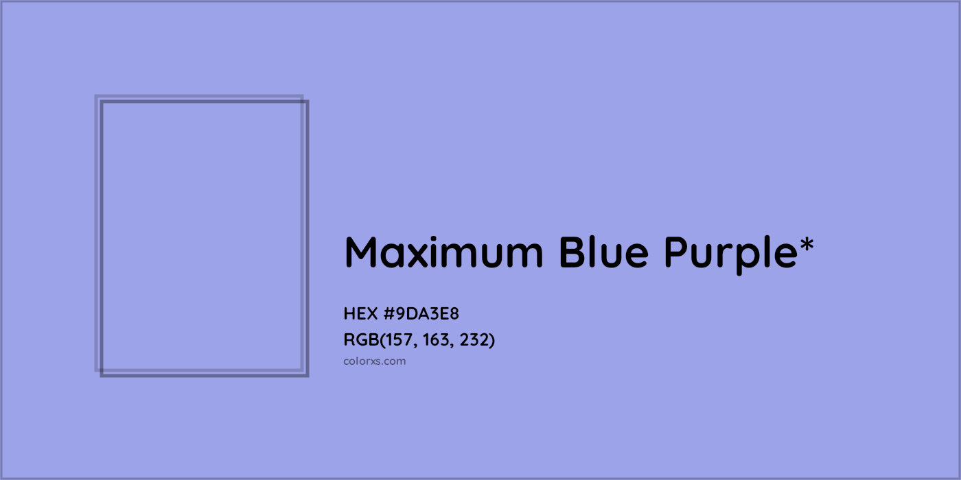 HEX #9DA3E8 Color Name, Color Code, Palettes, Similar Paints, Images