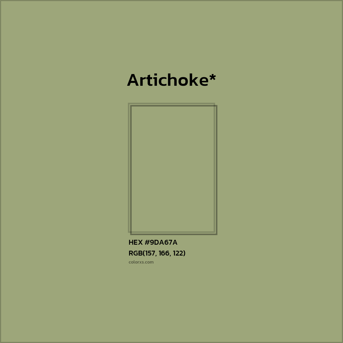 HEX #9DA67A Color Name, Color Code, Palettes, Similar Paints, Images
