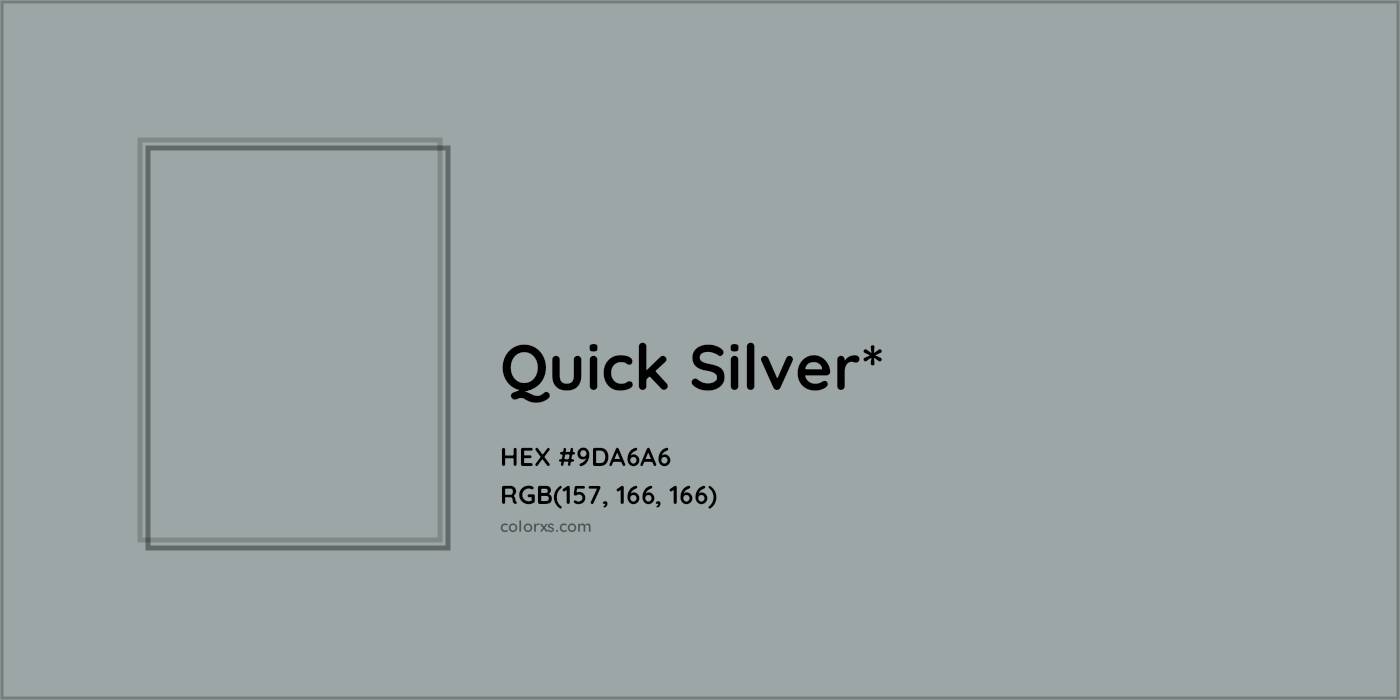 HEX #9DA6A6 Color Name, Color Code, Palettes, Similar Paints, Images