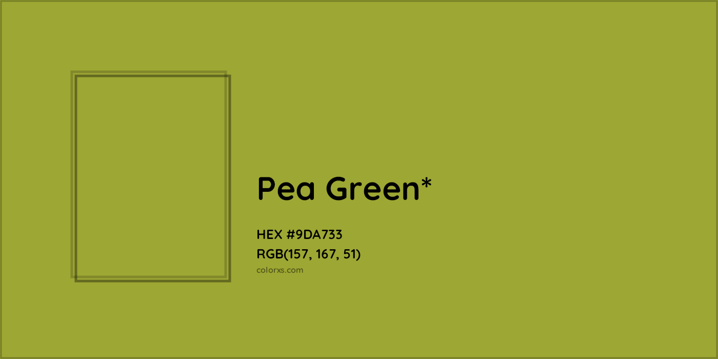 HEX #9DA733 Color Name, Color Code, Palettes, Similar Paints, Images