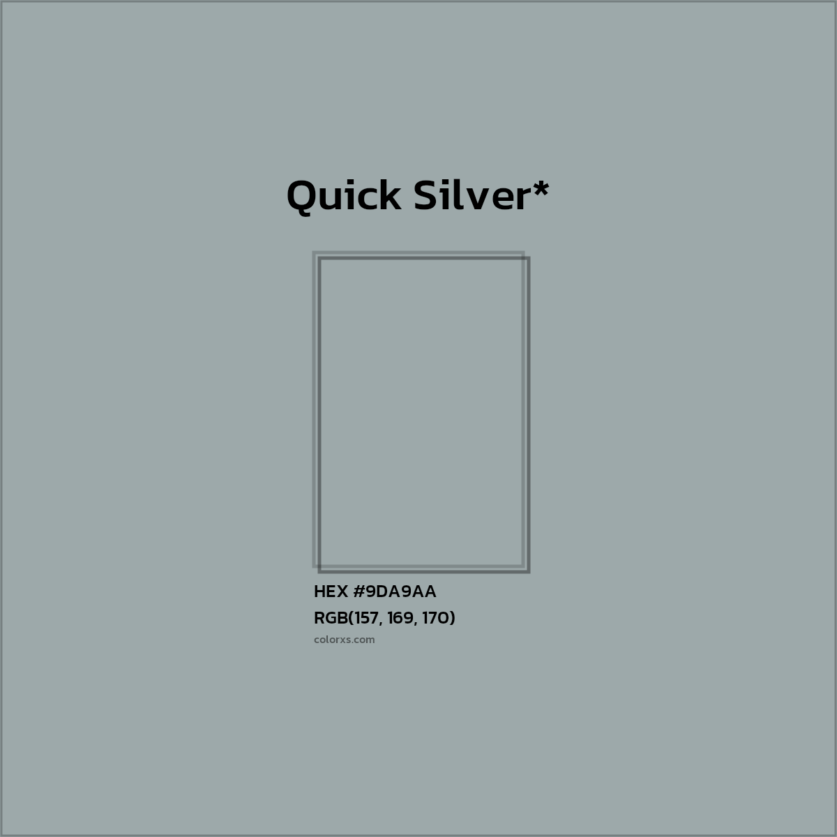 HEX #9DA9AA Color Name, Color Code, Palettes, Similar Paints, Images