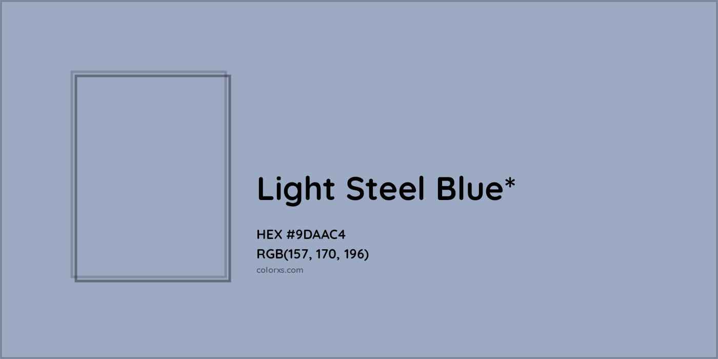 HEX #9DAAC4 Color Name, Color Code, Palettes, Similar Paints, Images