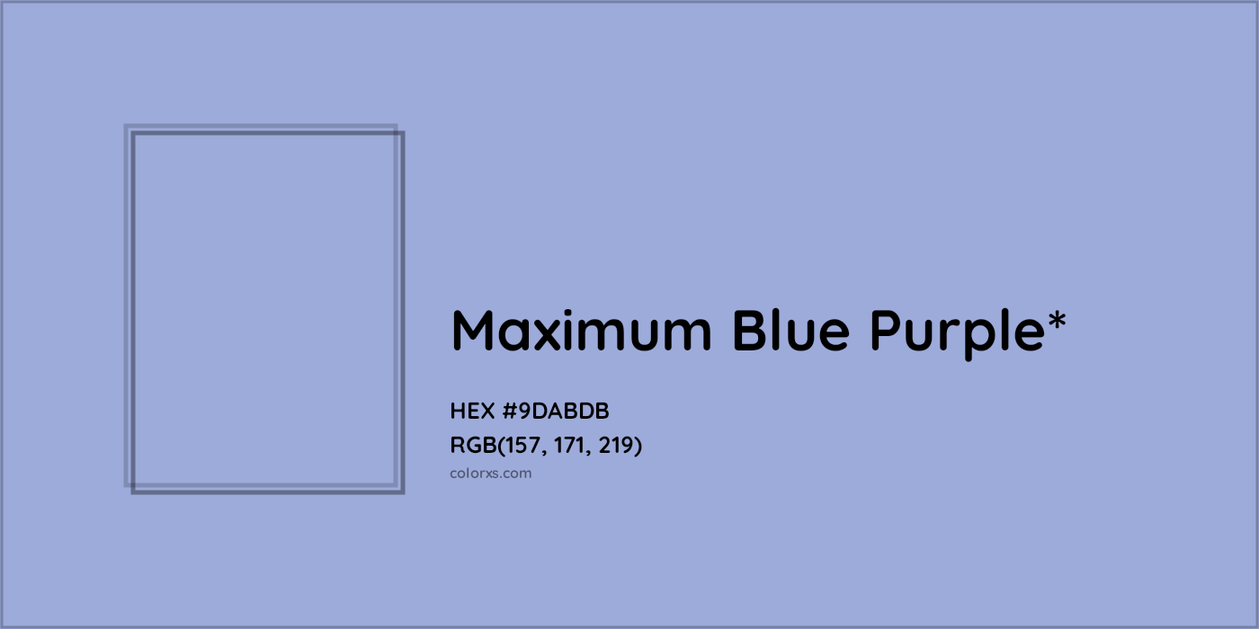 HEX #9DABDB Color Name, Color Code, Palettes, Similar Paints, Images