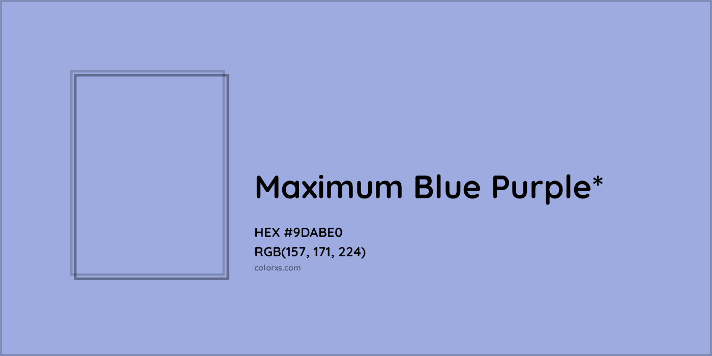 HEX #9DABE0 Color Name, Color Code, Palettes, Similar Paints, Images
