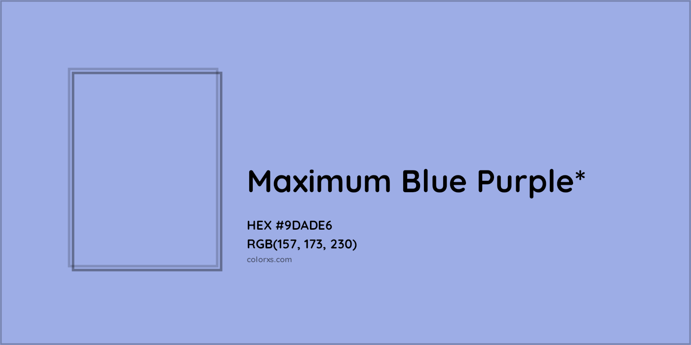 HEX #9DADE6 Color Name, Color Code, Palettes, Similar Paints, Images