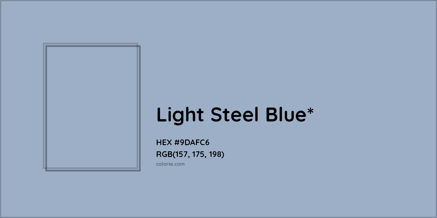 HEX #9DAFC6 Color Name, Color Code, Palettes, Similar Paints, Images
