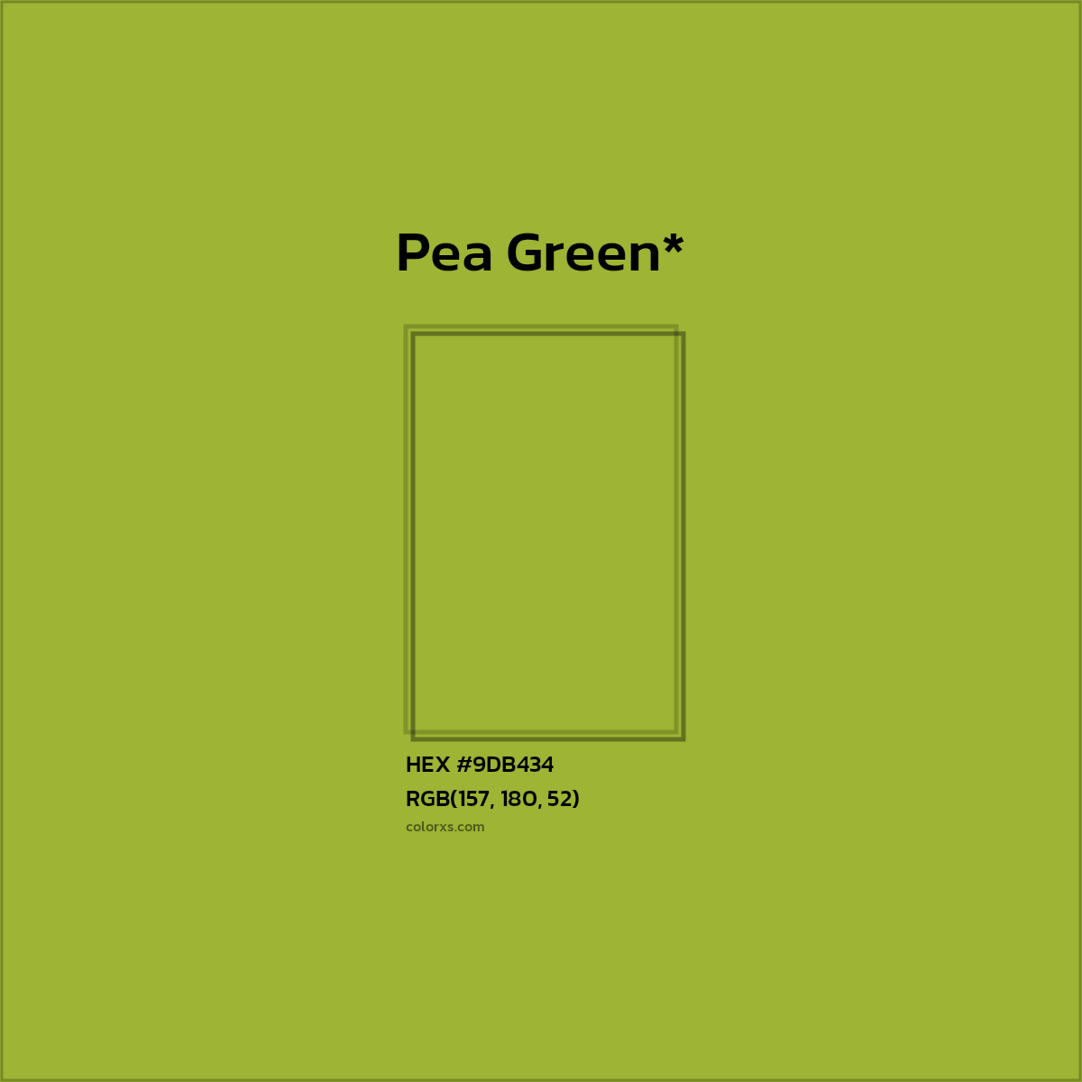 HEX #9DB434 Color Name, Color Code, Palettes, Similar Paints, Images