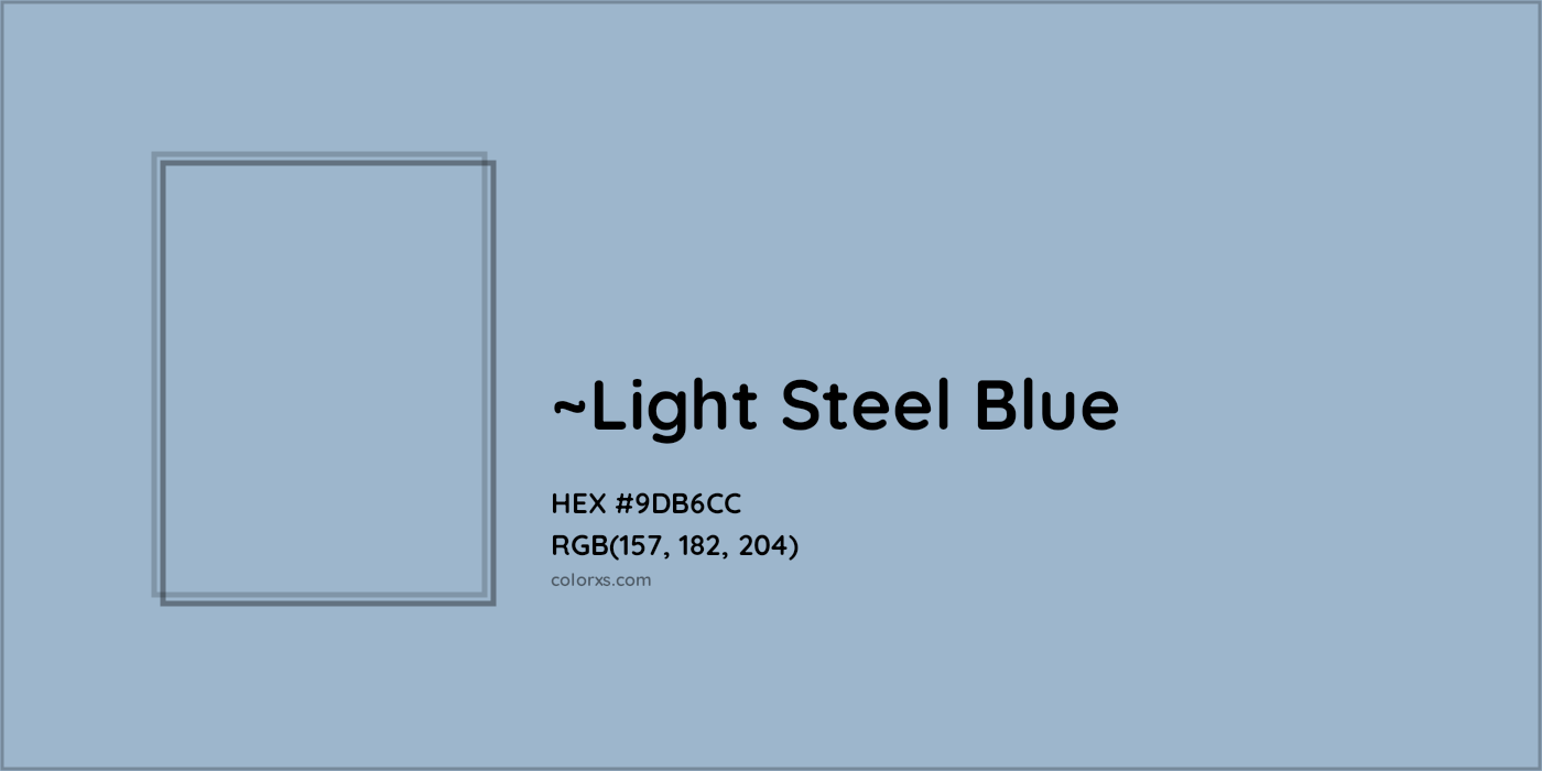 HEX #9DB6CC Color Name, Color Code, Palettes, Similar Paints, Images