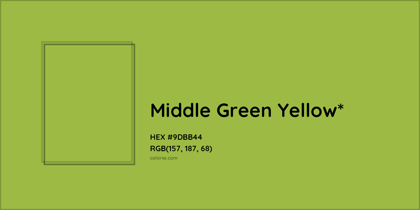 HEX #9DBB44 Color Name, Color Code, Palettes, Similar Paints, Images