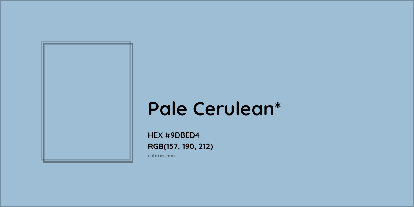 HEX #9DBED4 Color Name, Color Code, Palettes, Similar Paints, Images