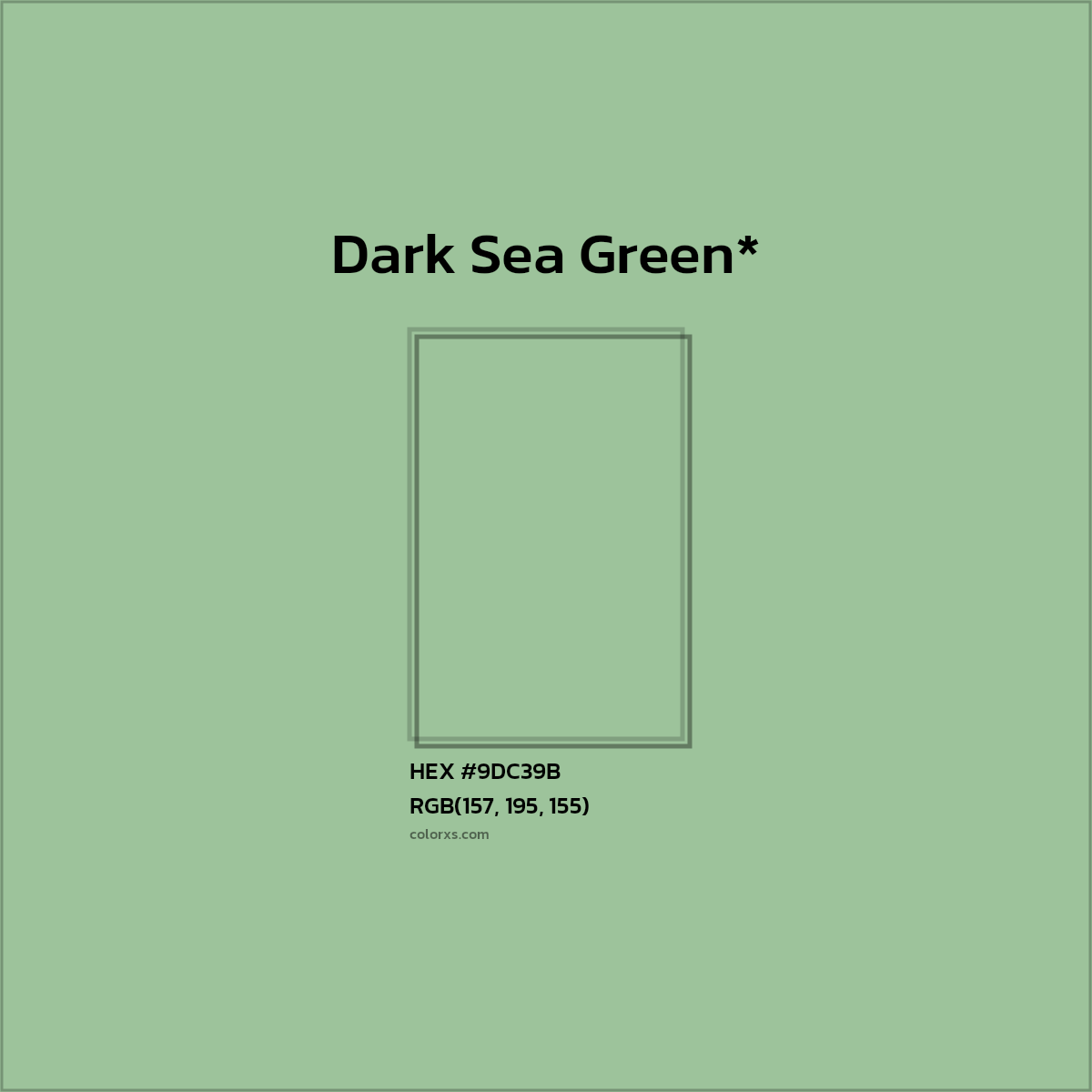 HEX #9DC39B Color Name, Color Code, Palettes, Similar Paints, Images