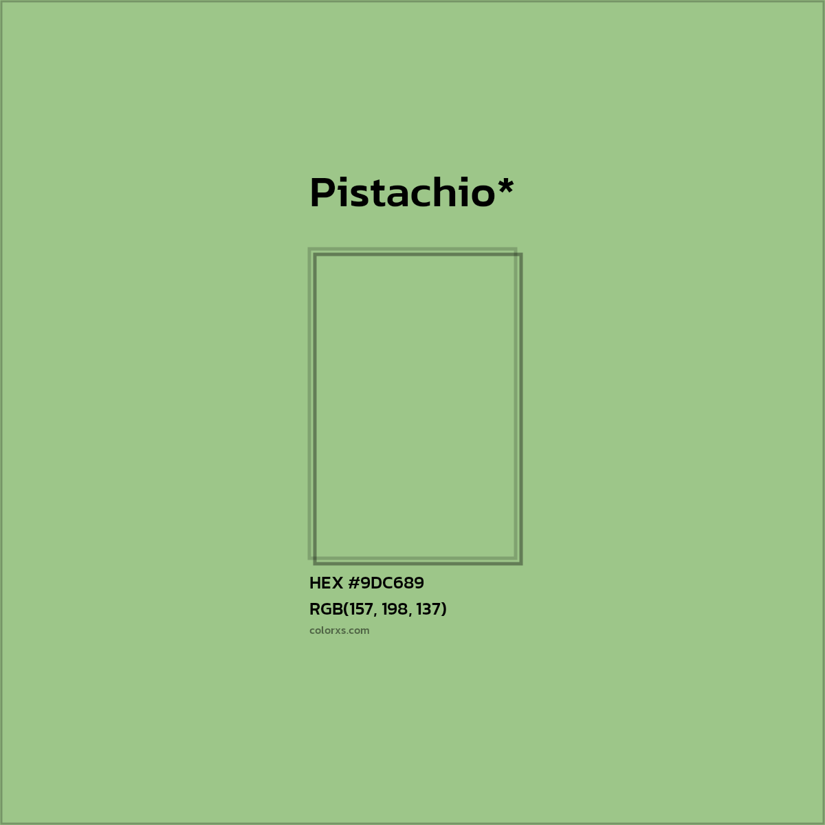 HEX #9DC689 Color Name, Color Code, Palettes, Similar Paints, Images