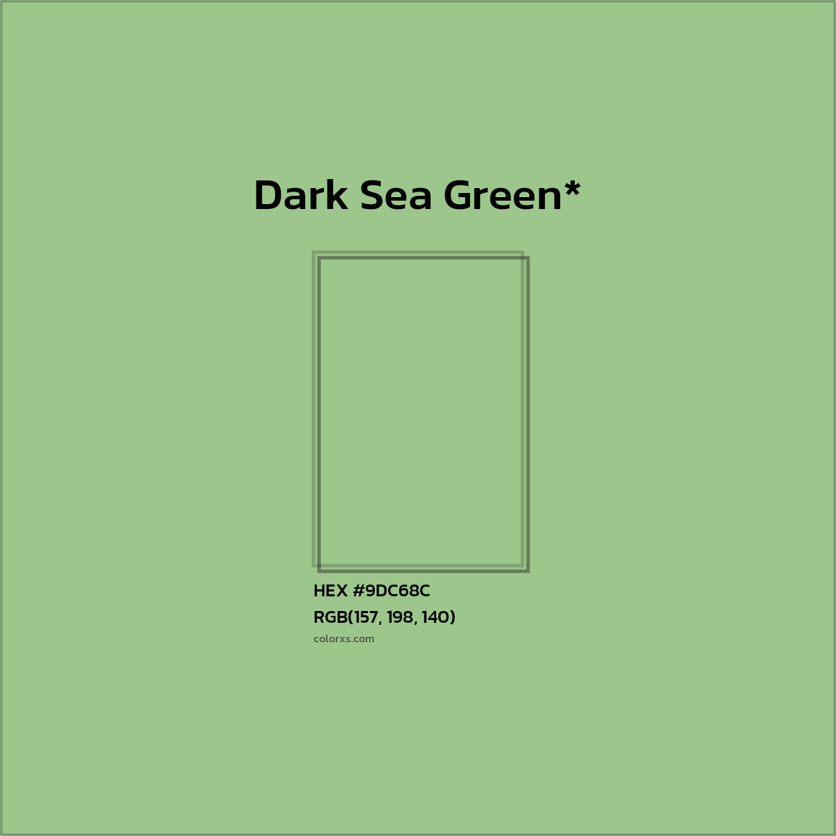 HEX #9DC68C Color Name, Color Code, Palettes, Similar Paints, Images