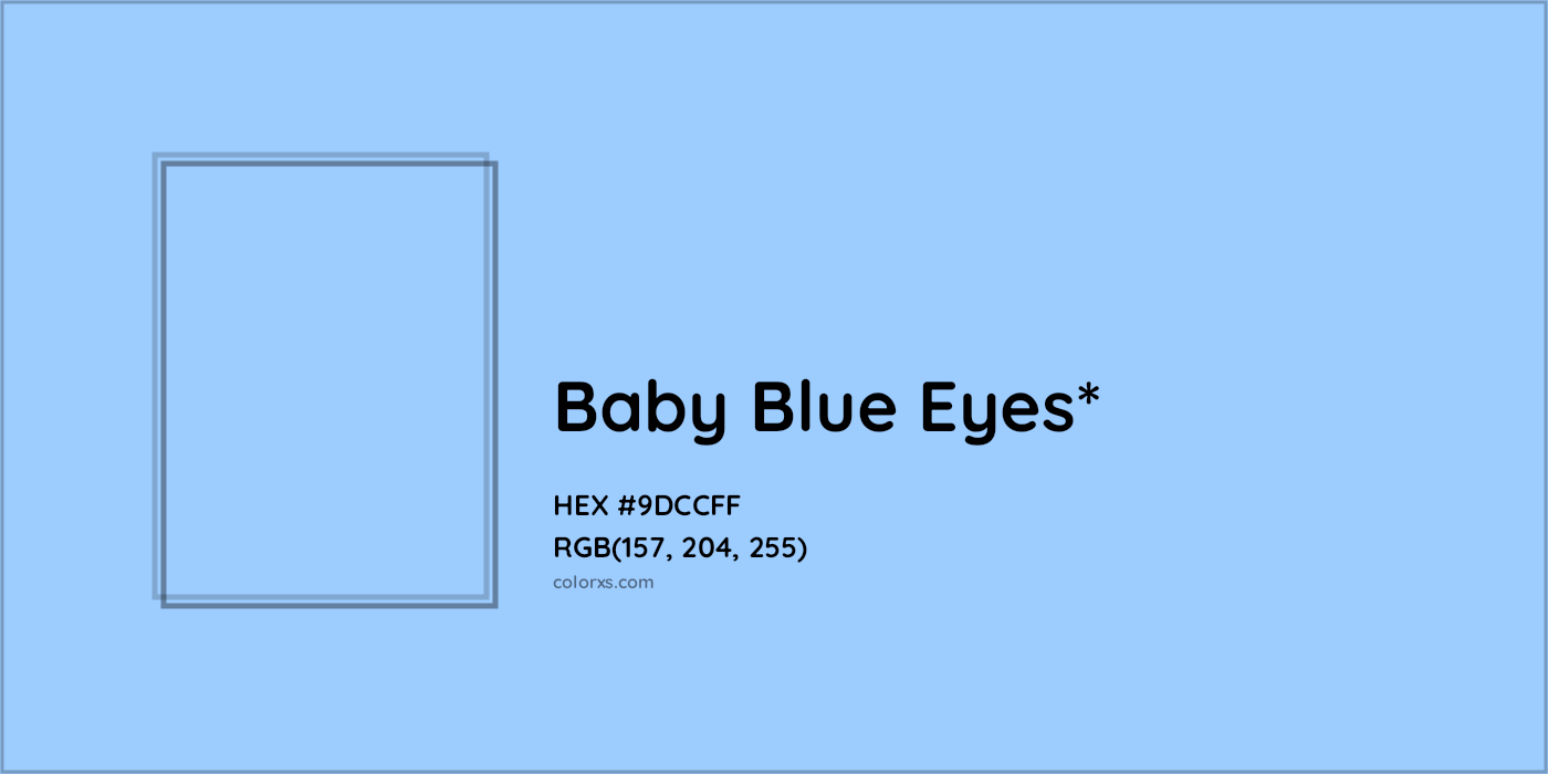 HEX #9DCCFF Color Name, Color Code, Palettes, Similar Paints, Images