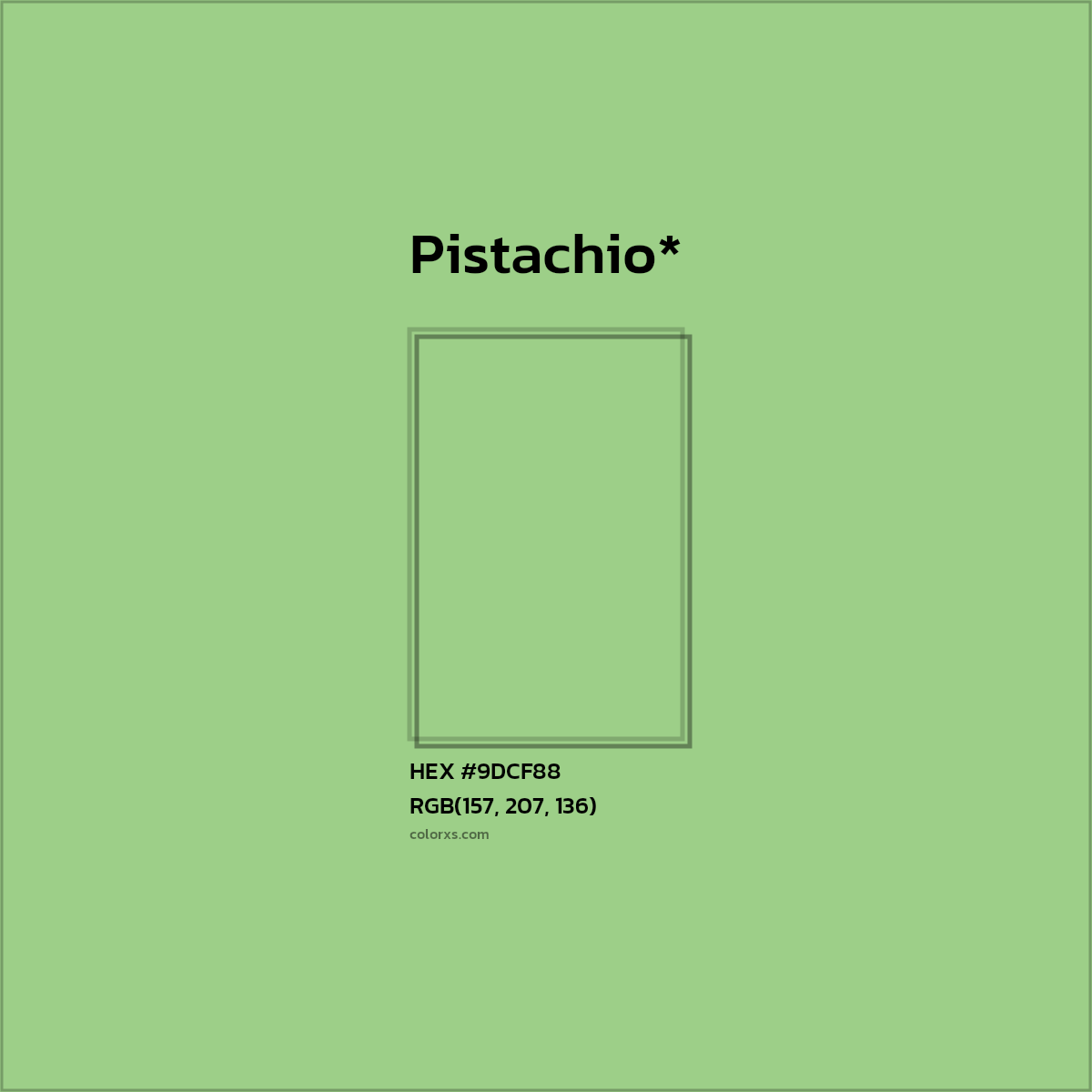 HEX #9DCF88 Color Name, Color Code, Palettes, Similar Paints, Images