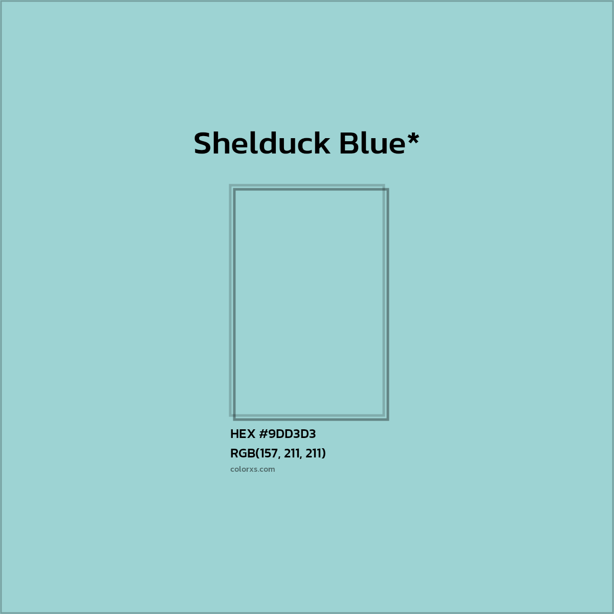 HEX #9DD3D3 Color Name, Color Code, Palettes, Similar Paints, Images