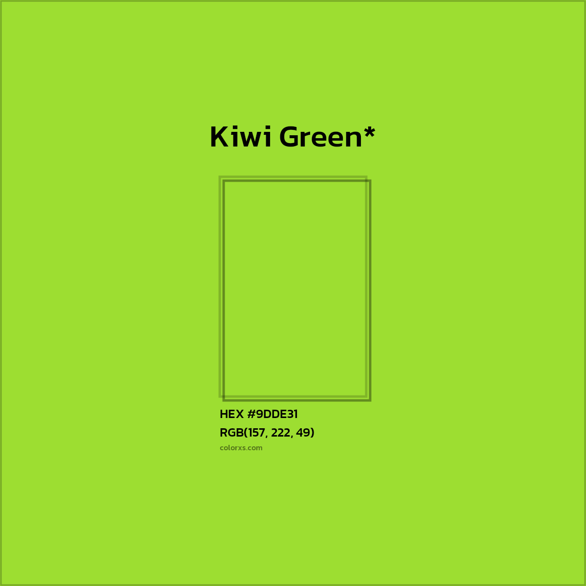 HEX #9DDE31 Color Name, Color Code, Palettes, Similar Paints, Images