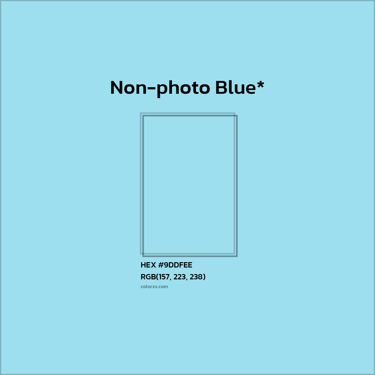 HEX #9DDFEE Color Name, Color Code, Palettes, Similar Paints, Images