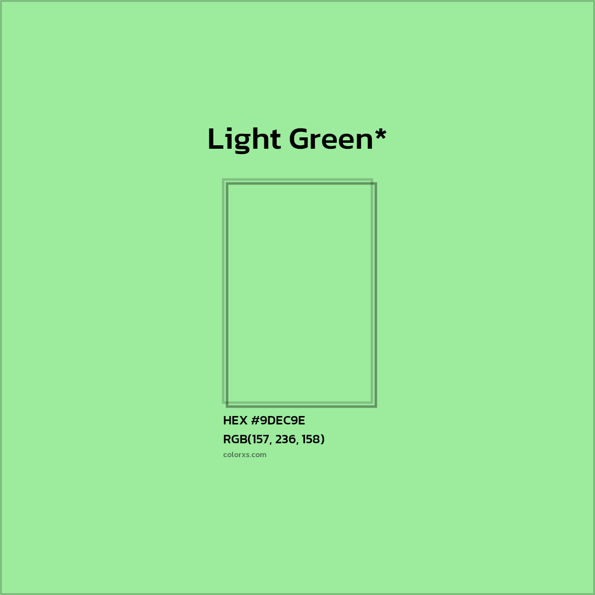 HEX #9DEC9E Color Name, Color Code, Palettes, Similar Paints, Images