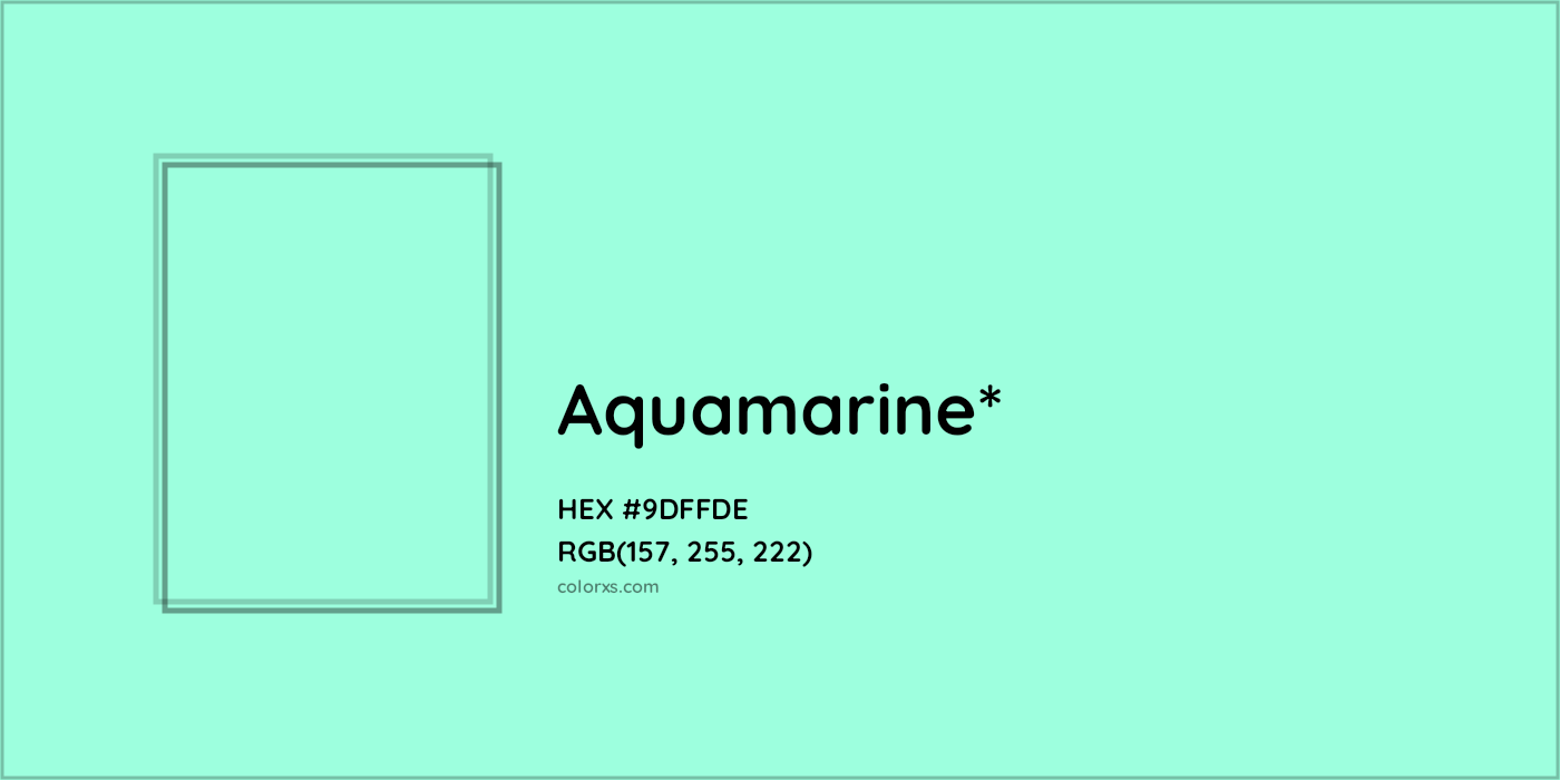 HEX #9DFFDE Color Name, Color Code, Palettes, Similar Paints, Images