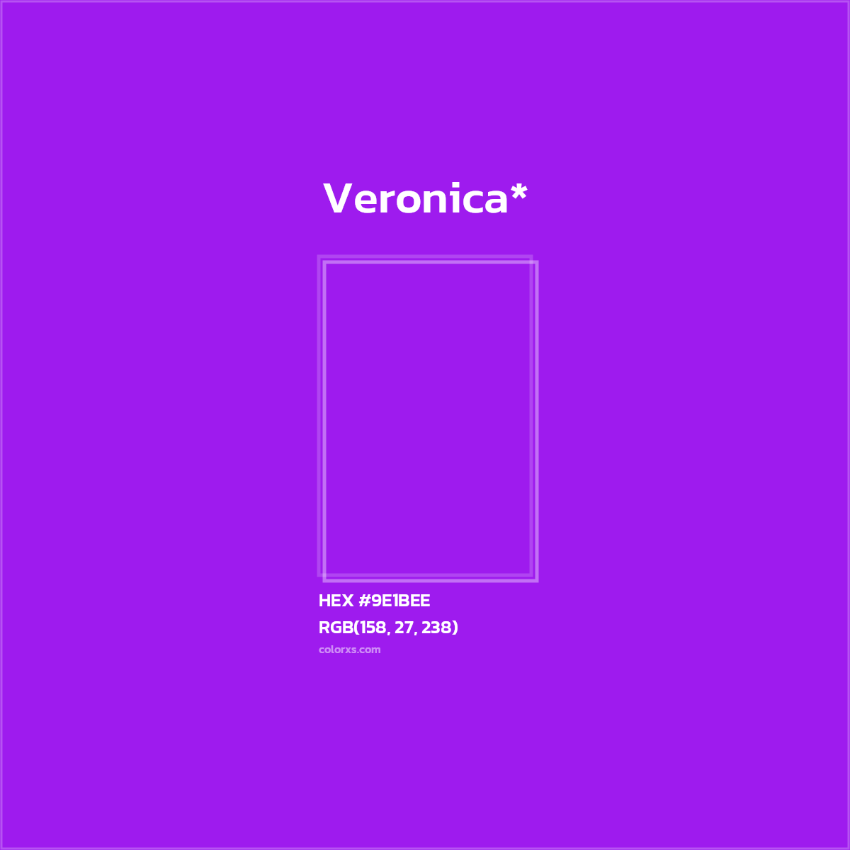 HEX #9E1BEE Color Name, Color Code, Palettes, Similar Paints, Images