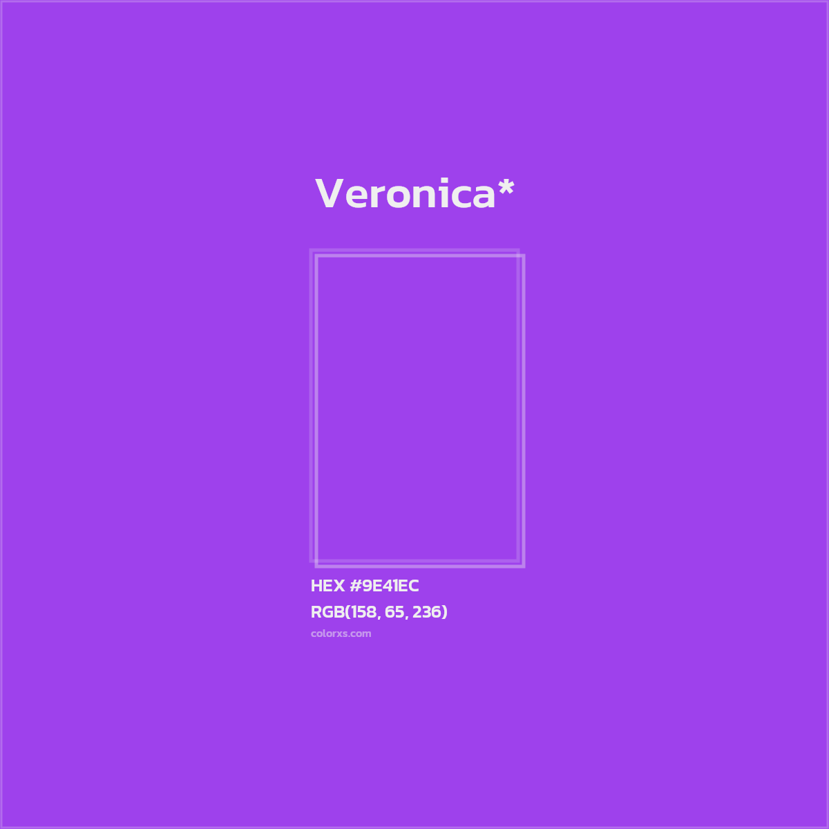 HEX #9E41EC Color Name, Color Code, Palettes, Similar Paints, Images