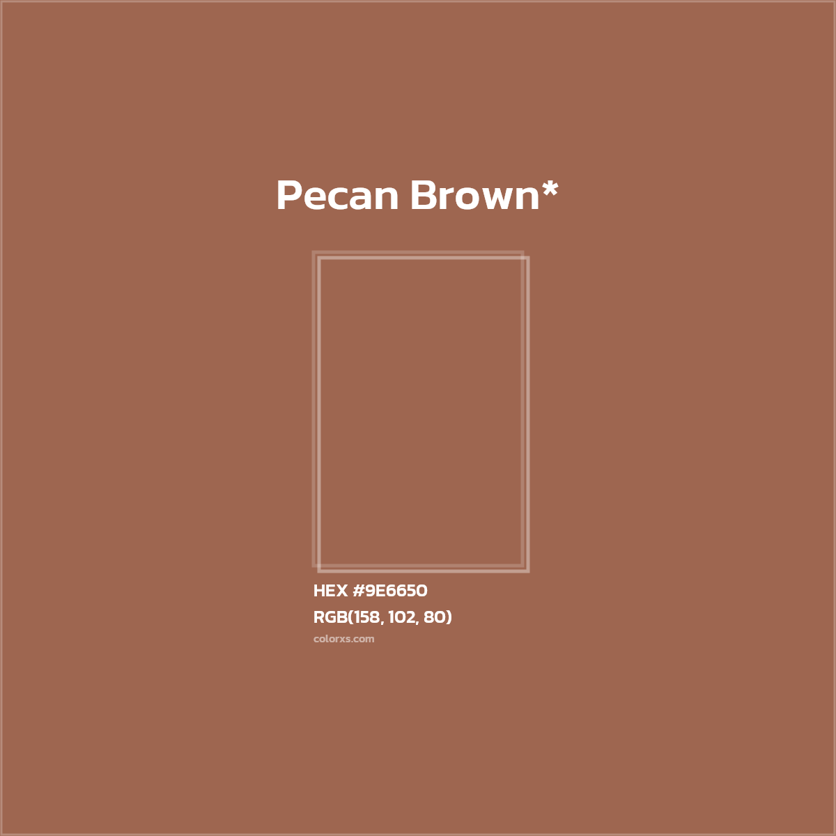 HEX #9E6650 Color Name, Color Code, Palettes, Similar Paints, Images