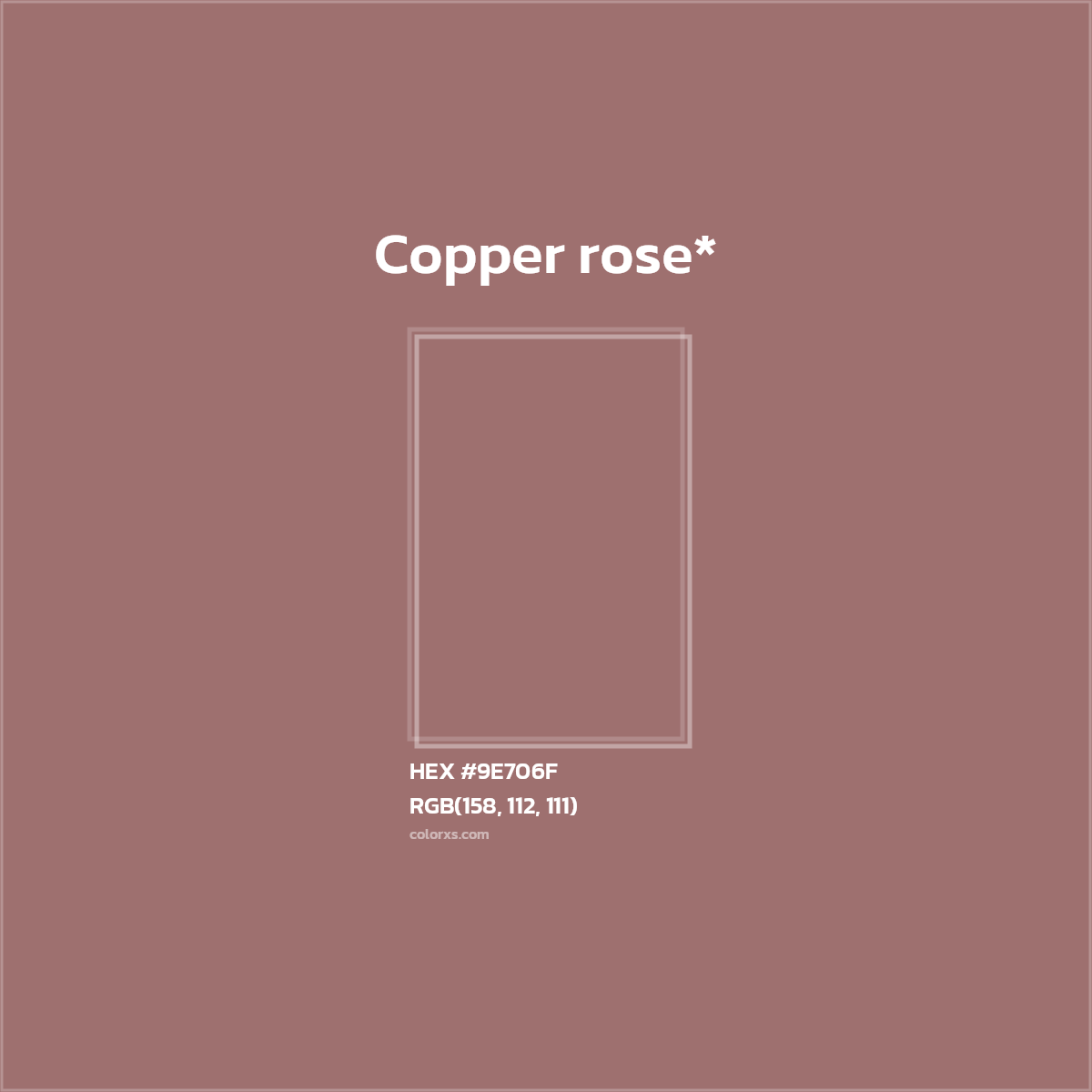 HEX #9E706F Color Name, Color Code, Palettes, Similar Paints, Images