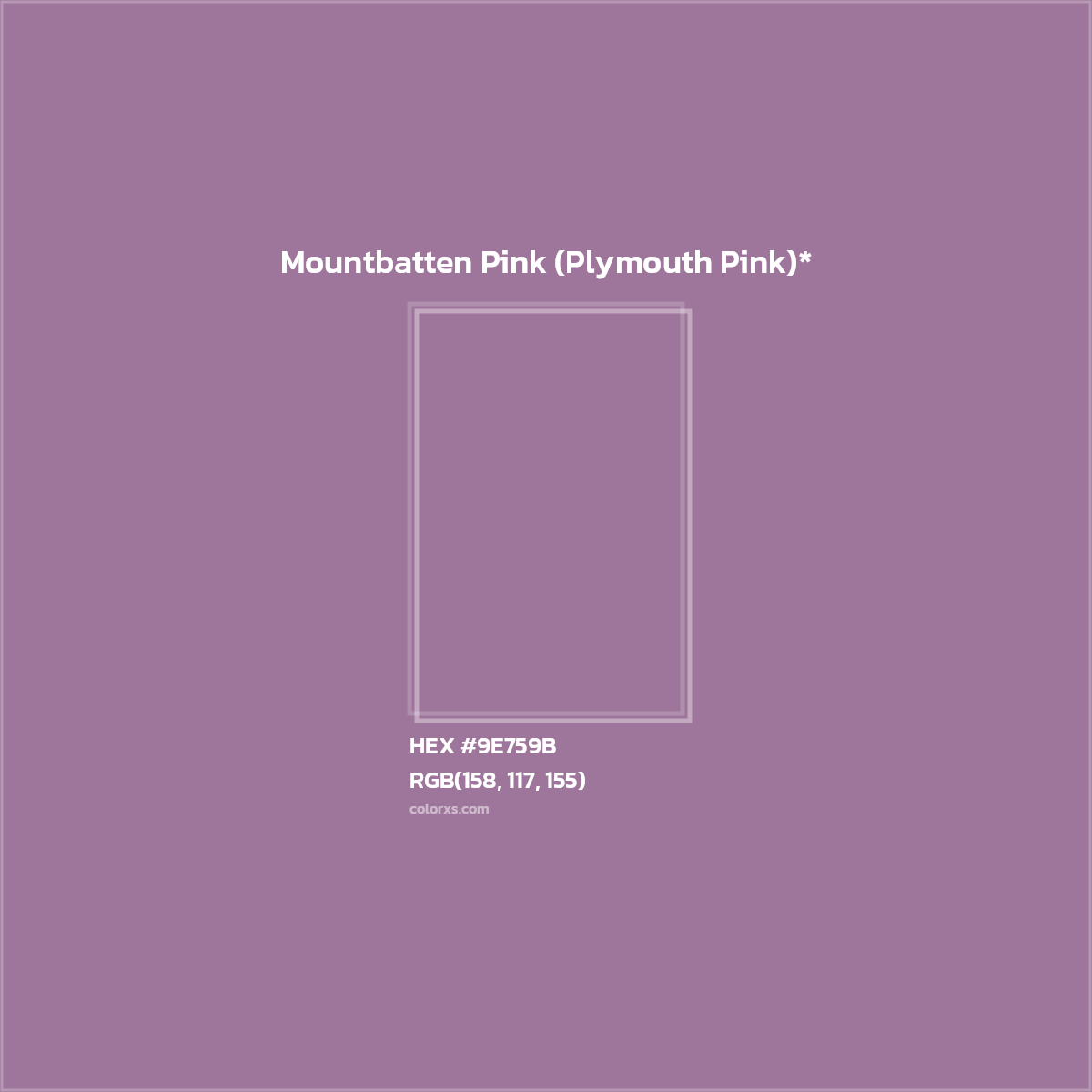 HEX #9E759B Color Name, Color Code, Palettes, Similar Paints, Images