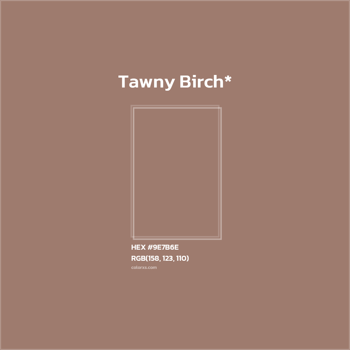 HEX #9E7B6E Color Name, Color Code, Palettes, Similar Paints, Images