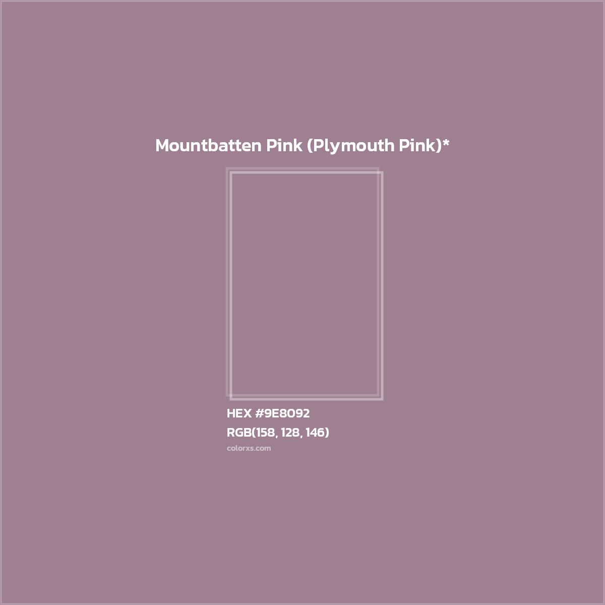 HEX #9E8092 Color Name, Color Code, Palettes, Similar Paints, Images
