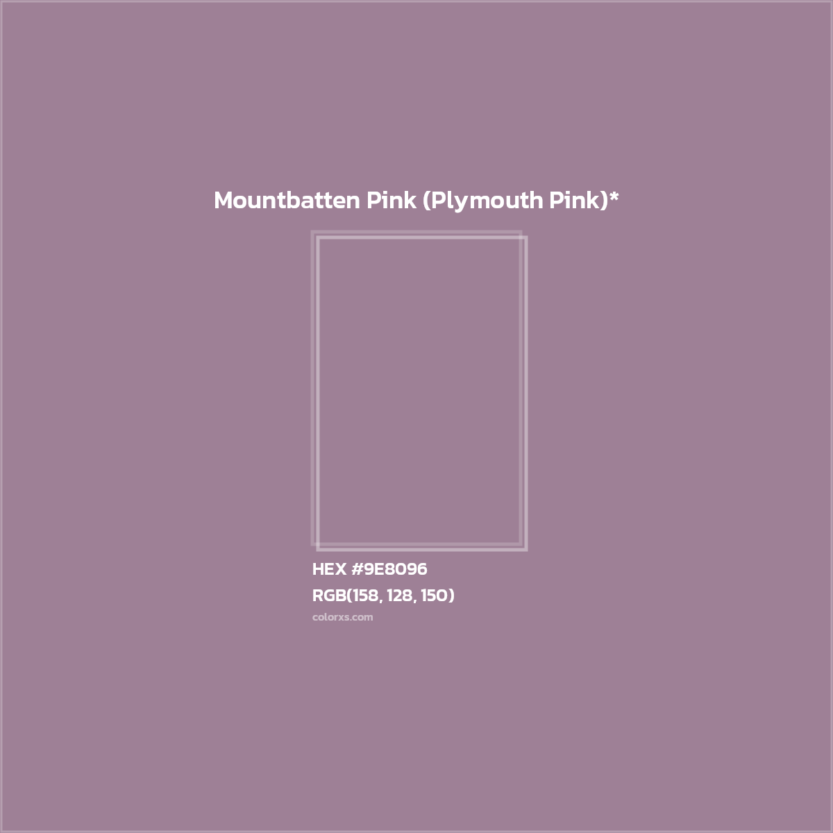 HEX #9E8096 Color Name, Color Code, Palettes, Similar Paints, Images