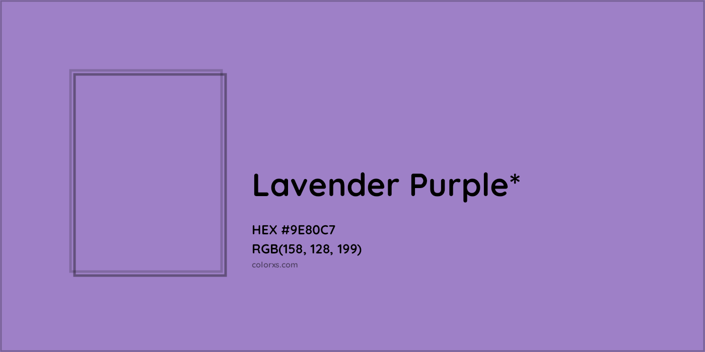 HEX #9E80C7 Color Name, Color Code, Palettes, Similar Paints, Images