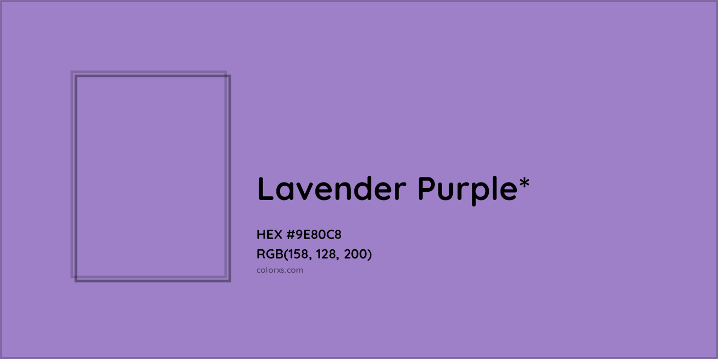 HEX #9E80C8 Color Name, Color Code, Palettes, Similar Paints, Images