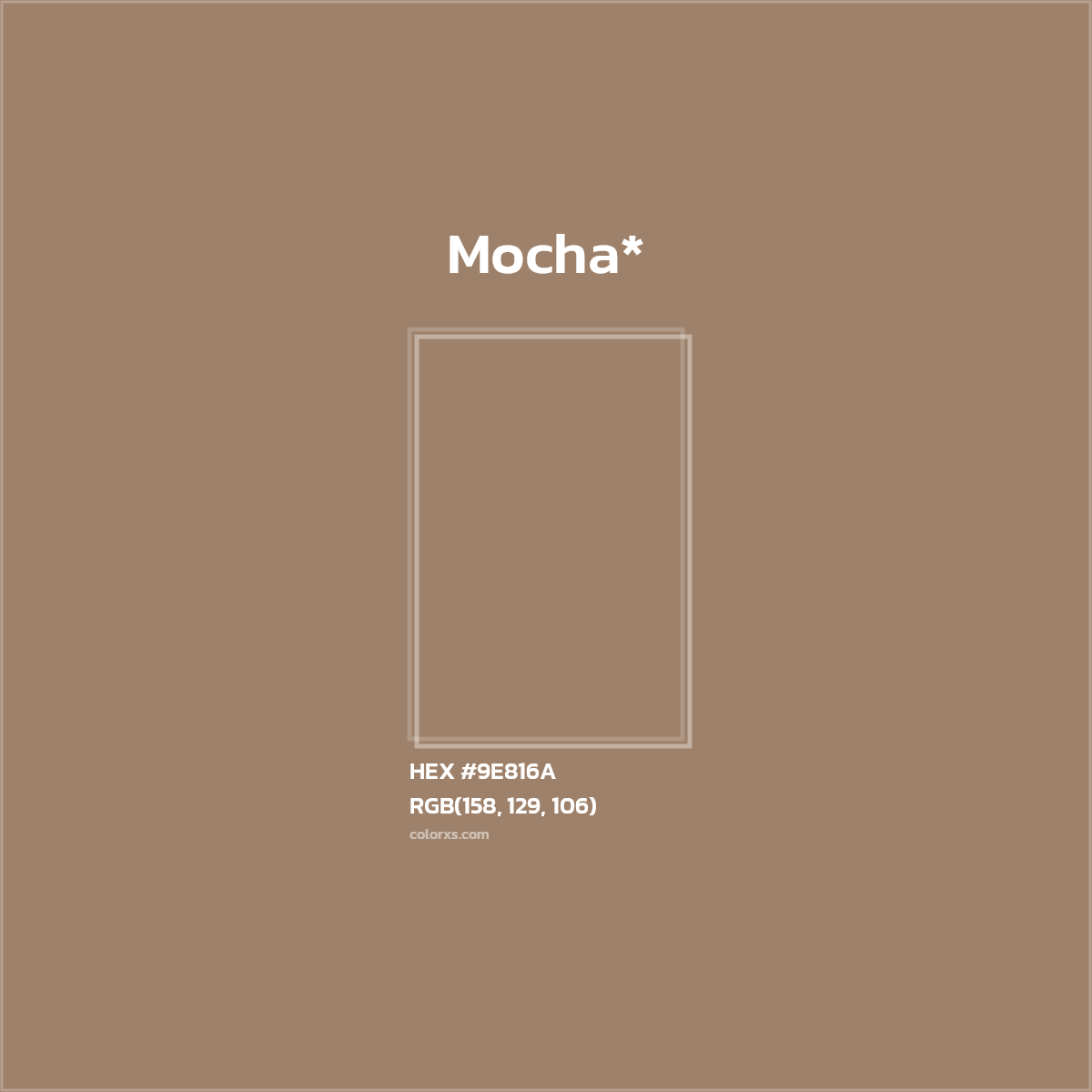 HEX #9E816A Color Name, Color Code, Palettes, Similar Paints, Images
