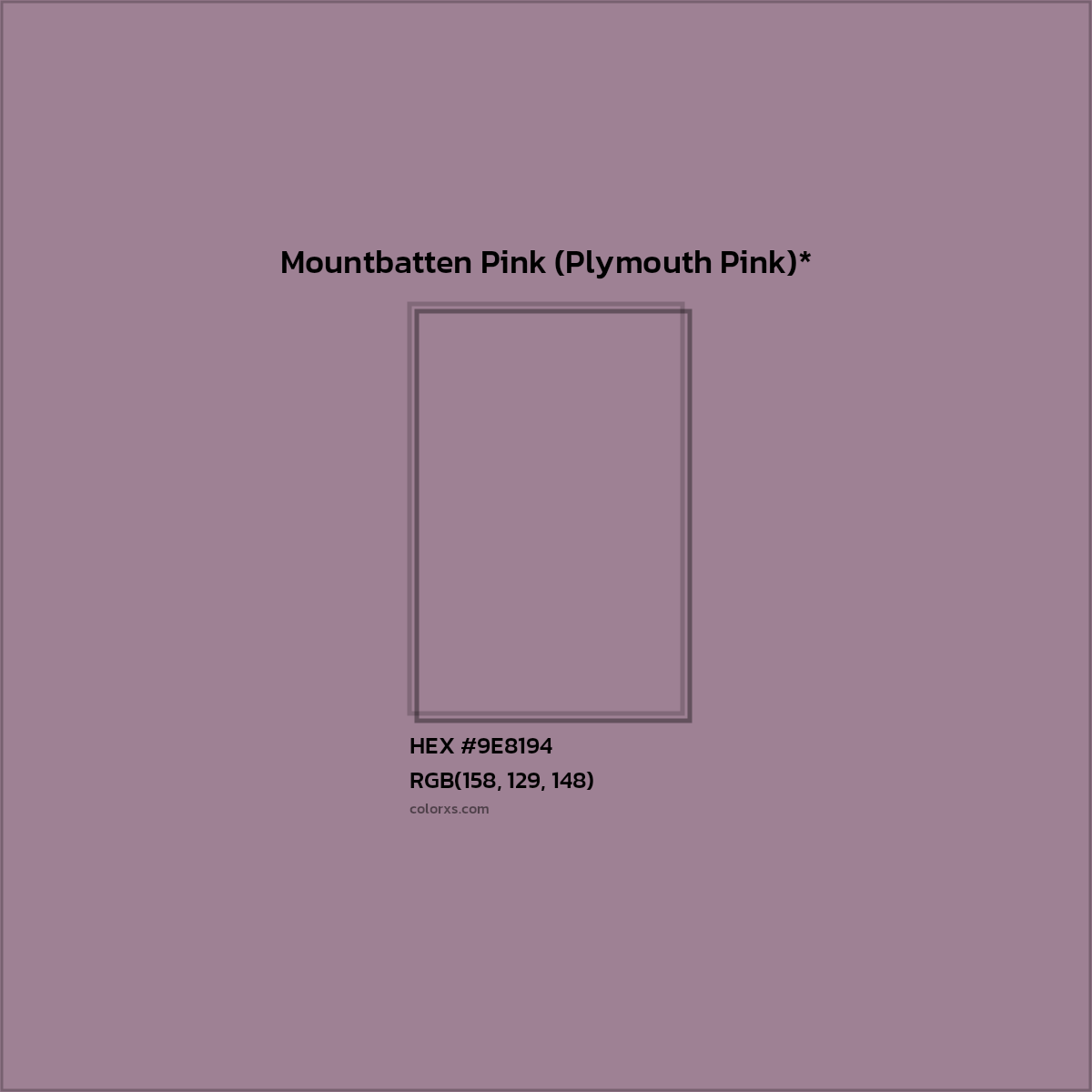 HEX #9E8194 Color Name, Color Code, Palettes, Similar Paints, Images