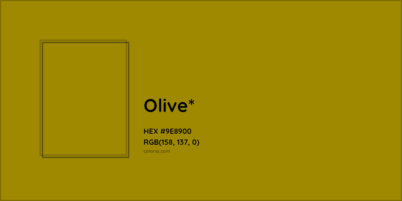 HEX #9E8900 Color Name, Color Code, Palettes, Similar Paints, Images