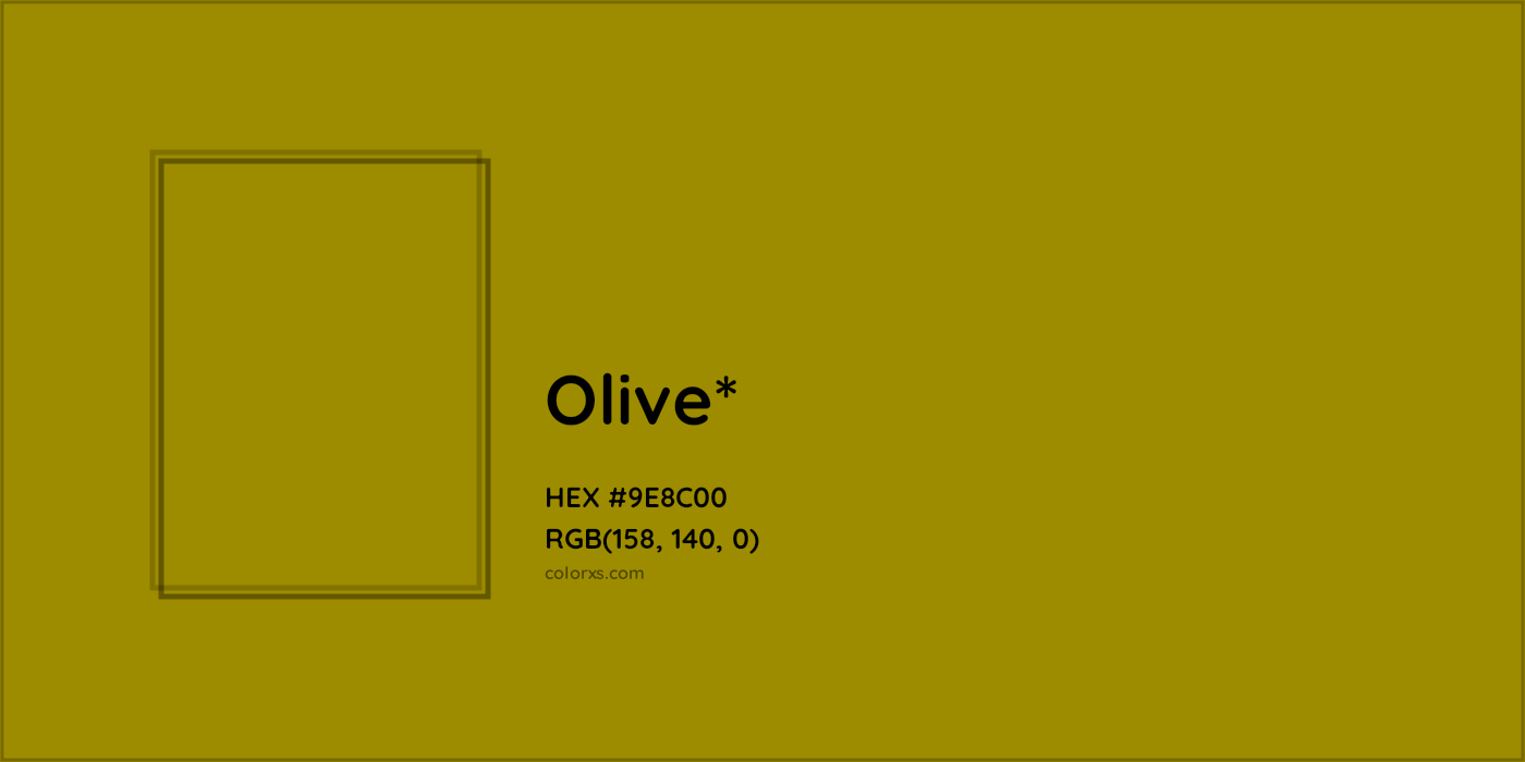 HEX #9E8C00 Color Name, Color Code, Palettes, Similar Paints, Images
