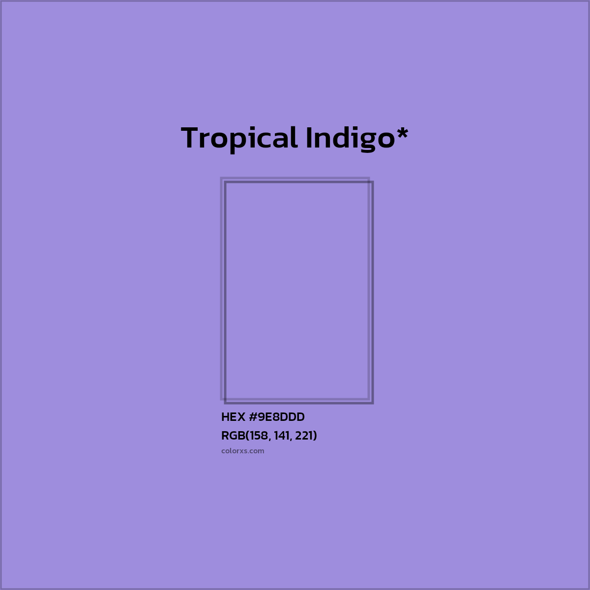 HEX #9E8DDD Color Name, Color Code, Palettes, Similar Paints, Images