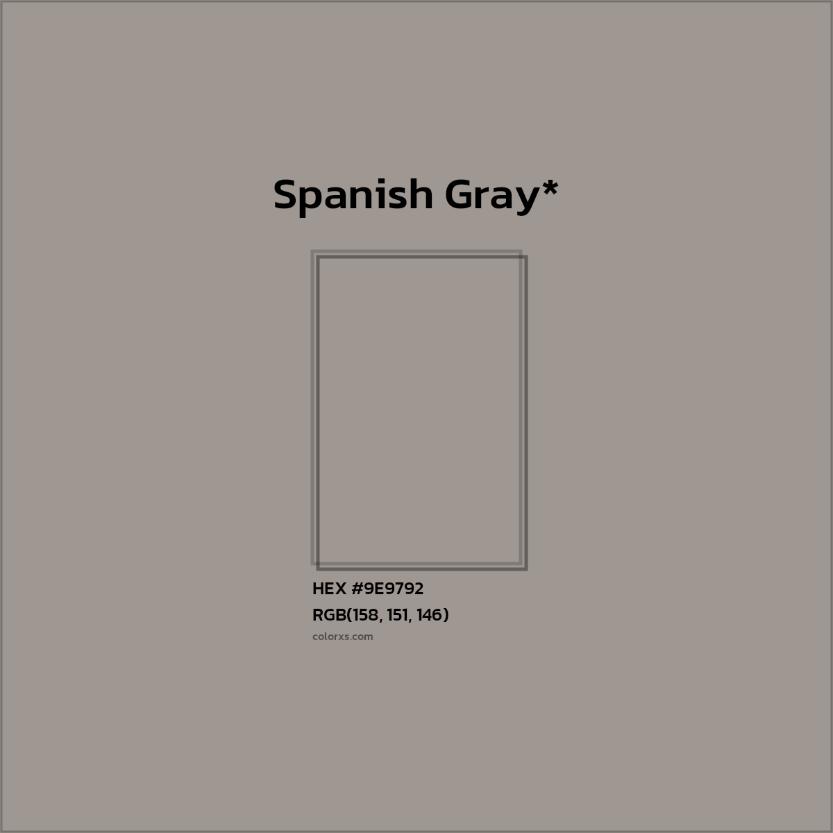 HEX #9E9792 Color Name, Color Code, Palettes, Similar Paints, Images