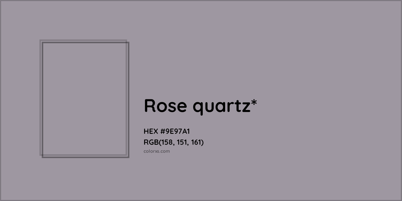 HEX #9E97A1 Color Name, Color Code, Palettes, Similar Paints, Images