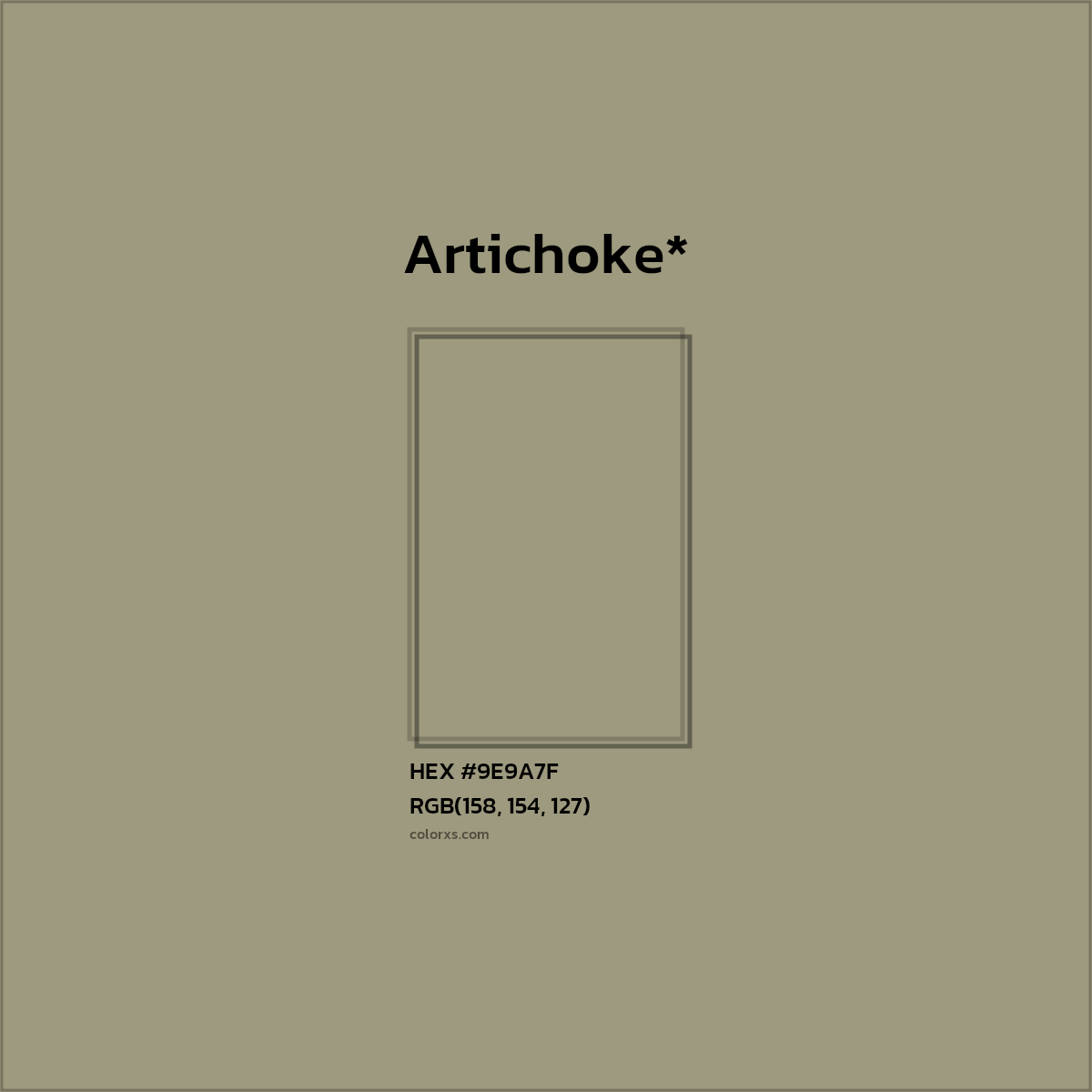 HEX #9E9A7F Color Name, Color Code, Palettes, Similar Paints, Images