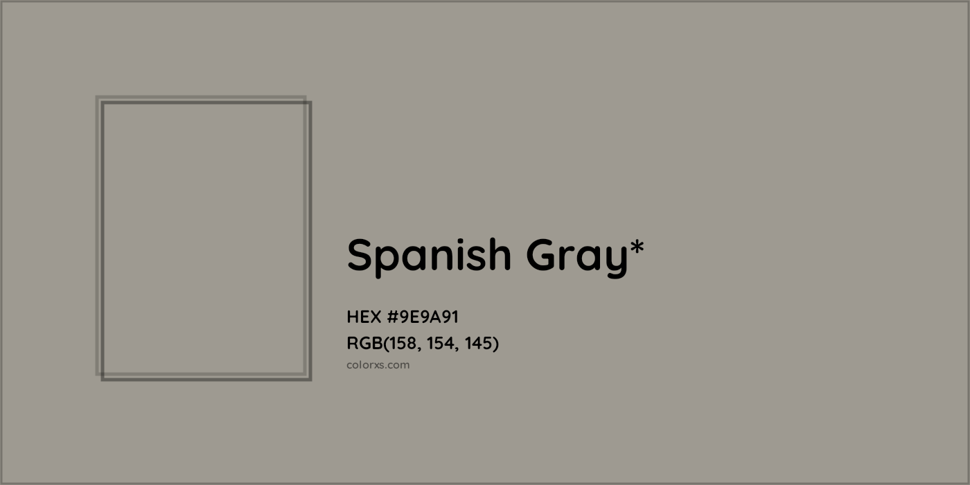 HEX #9E9A91 Color Name, Color Code, Palettes, Similar Paints, Images
