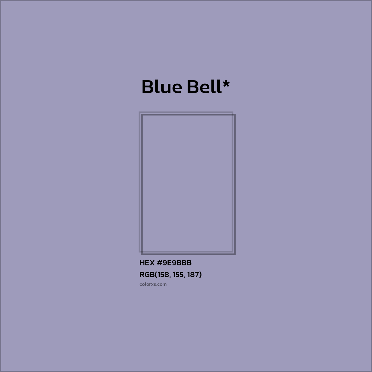 HEX #9E9BBB Color Name, Color Code, Palettes, Similar Paints, Images